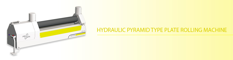 Hydraulic pyramid type plate rolling machine