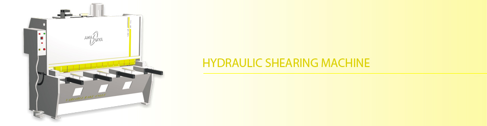 Hydraulic shearing machine